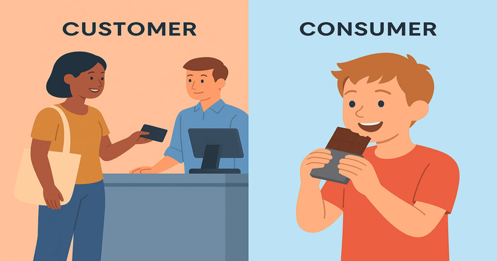 consumer khac gi customer